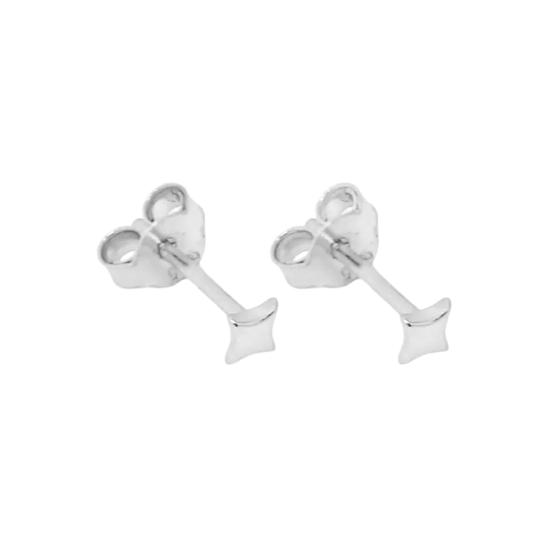 Sparkle Star Studs Silver