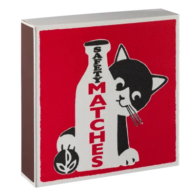 Milk Bottle Cat Matches