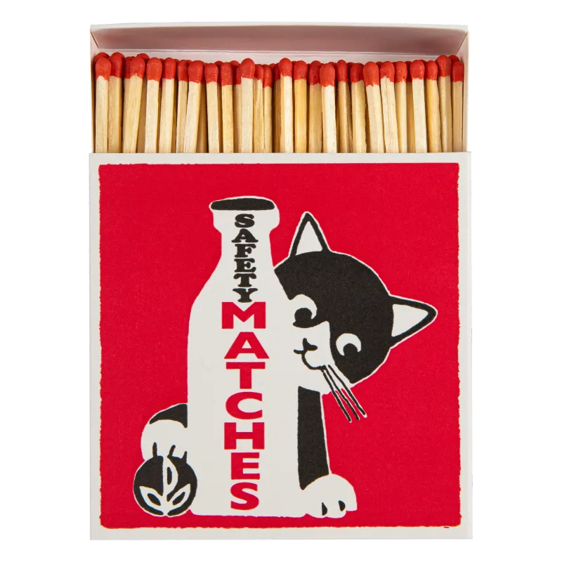 Milk Bottle Cat Matches