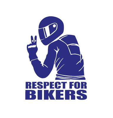 Respect for bikers sticker