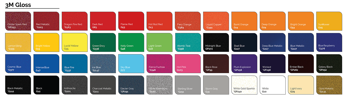 3M gloss wrap folie