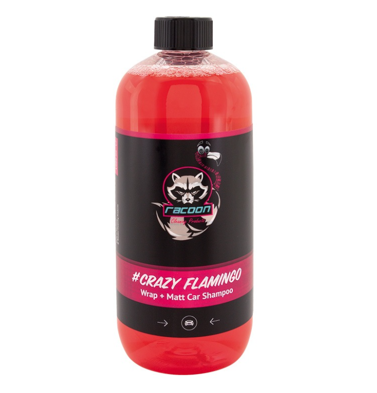 crazy flamingo wrap + matt car shampoo