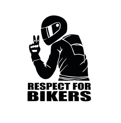 Respect for bikers sticker