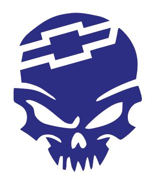doodskop met logo chevrolet