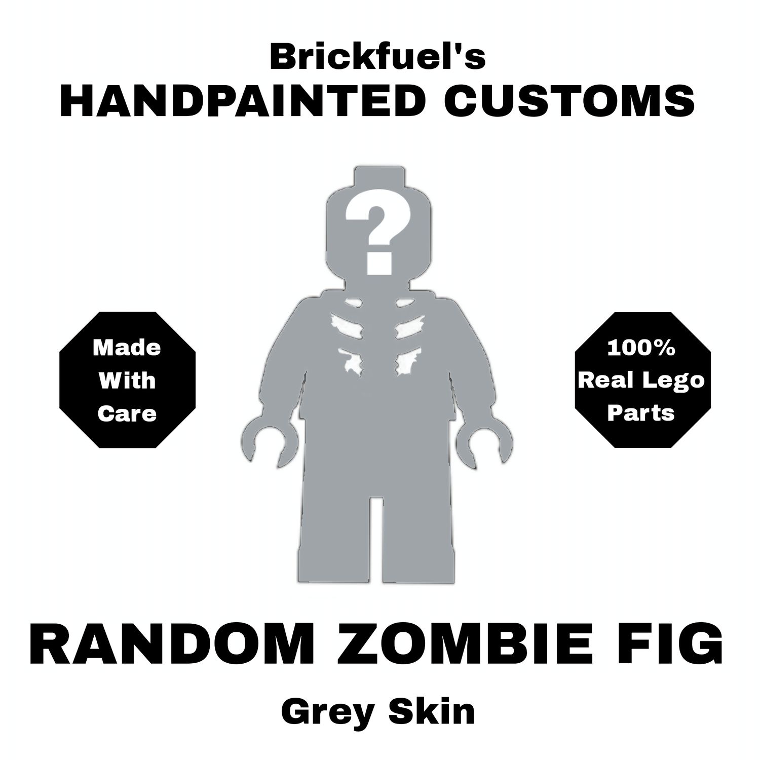 Custom Random Zombie Fig (Grey Skinned)