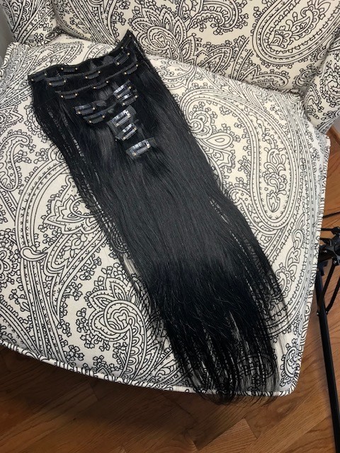 Clip-In Hair Extension Black Diamond #1
