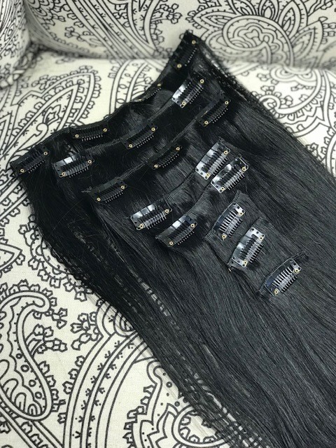 Clip-In Hair Extension Black Diamond #1