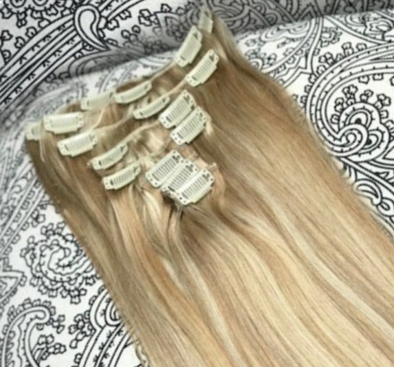 Clip-In Hair Extension Blonde Mixer #18/613