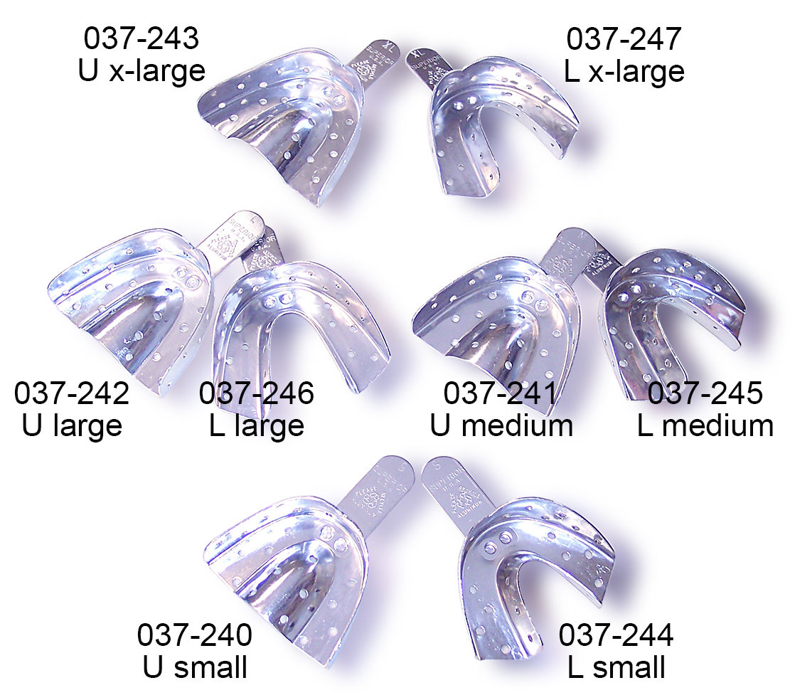 Bend Me™ Aluminum Impression Trays, upper, medium