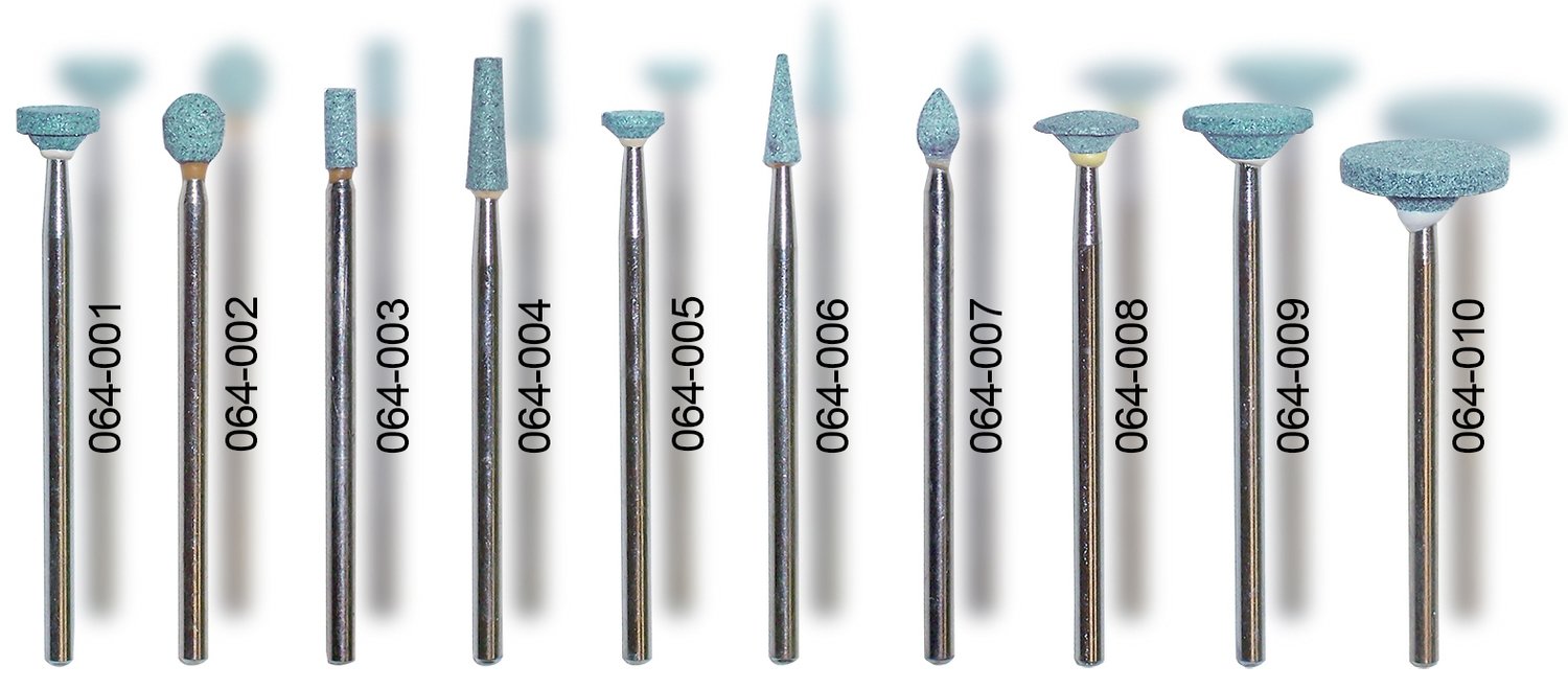 Green Abrasive Points, medium grit