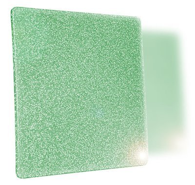 Glitter "Pale Green" Proform Mouthguard Material, .150", 6 sheets per box