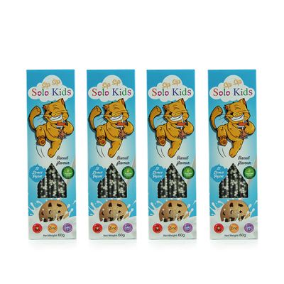 Sip Sip Straws Pack 4 cajas: Sabor Galleta