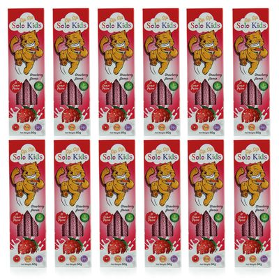 Sip Sip Straws Pack 12 cajas con expositors: Sabor Fresa