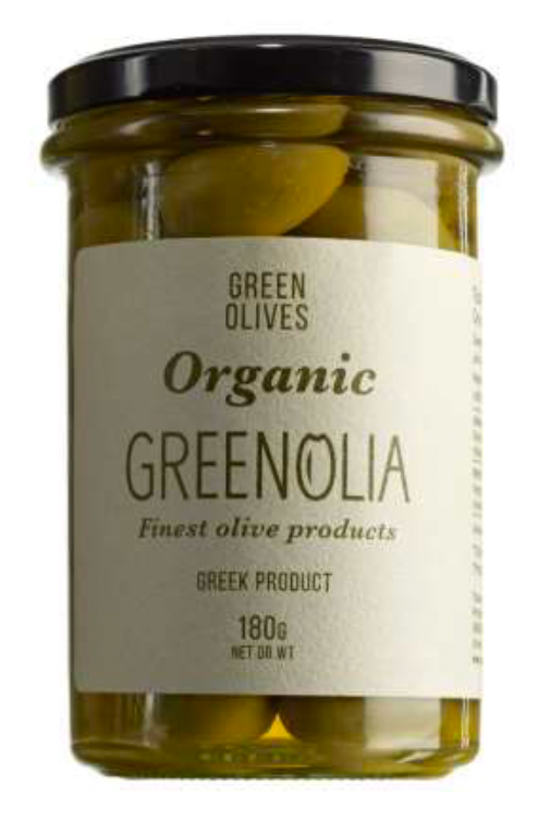 Groene olijven in pot GREENOLIA 340g Organic Jar