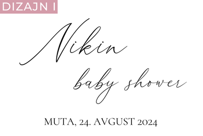 AKRILNA ali LESENA knjiga gostov za BABY SHOWER
