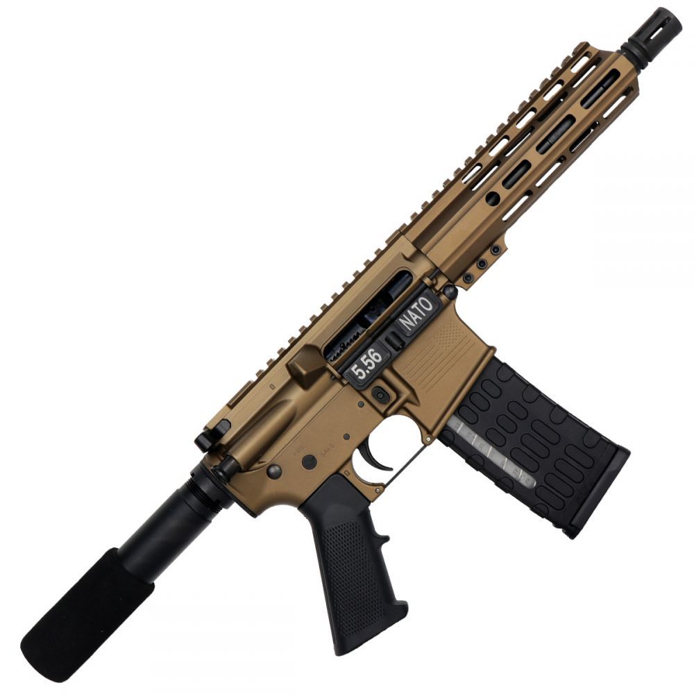 Givati Firearms  7.5&quot; barrel gas impingement 5.56x45 burnt bronze