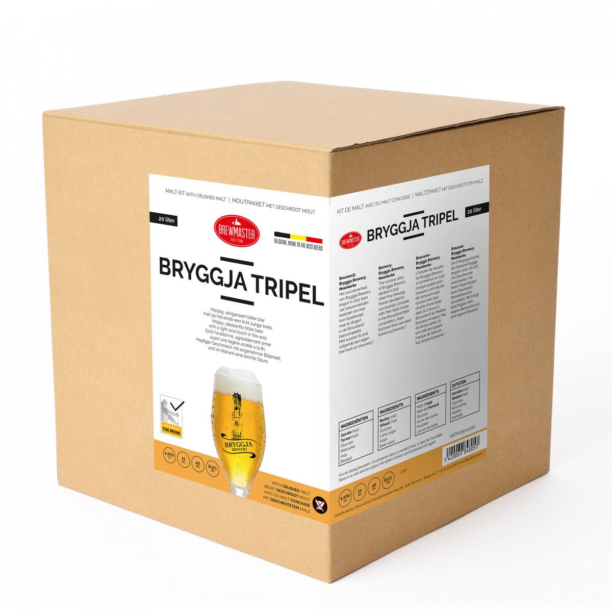Brewmaster Edition malt kit crushed malt - Bryggja Tripel - 20l