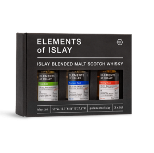 Elements Of Islay Gift Set 3x5cl (Cask Edition, Bourbon Cask &amp; Sherry Cask) - 15cl