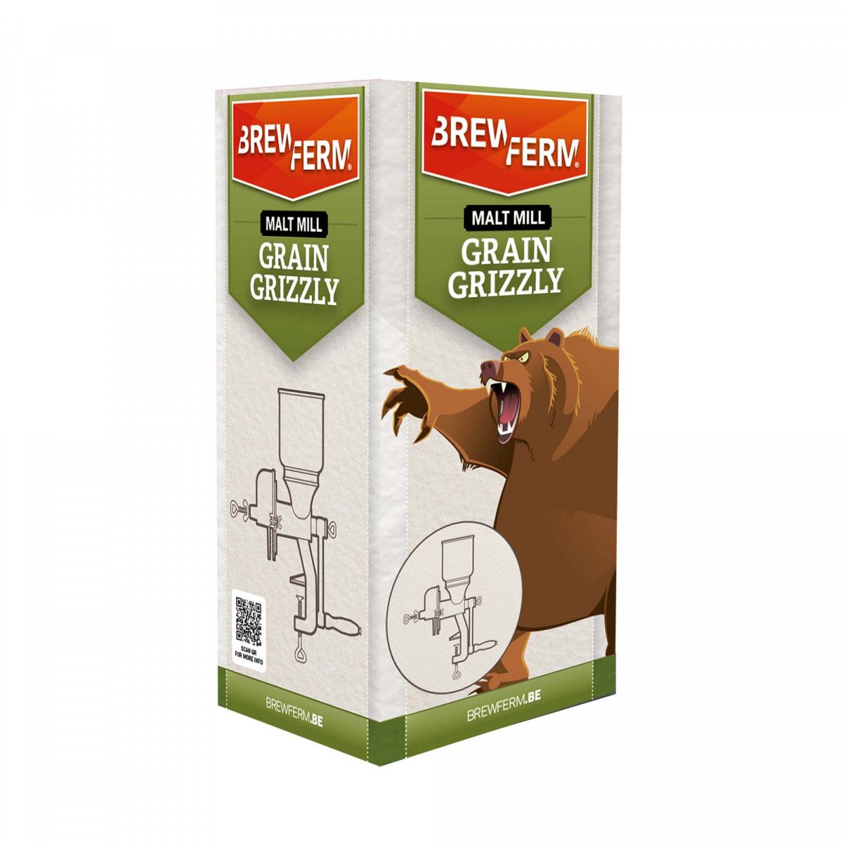 Brewferm Grain Grizzly cast iron malt mill