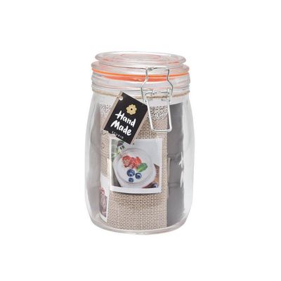 ​Weck Jar 1000ml 10.5x17cm with Orange Silicone Ring