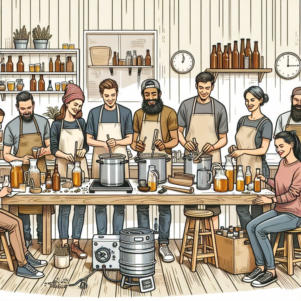 Workshop beer brewing