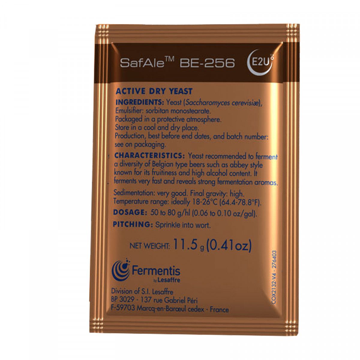 ​Fermentis dried brewing yeast SafAle™ BE-256 (Abbaye) 11.5 g