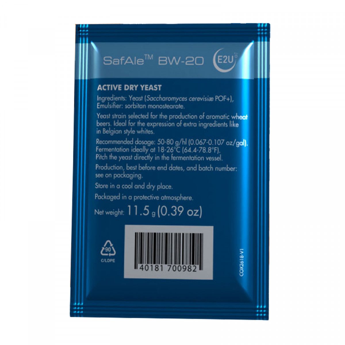 ​Fermentis dried brewing yeast SafAle™ BW-20 11.5 g