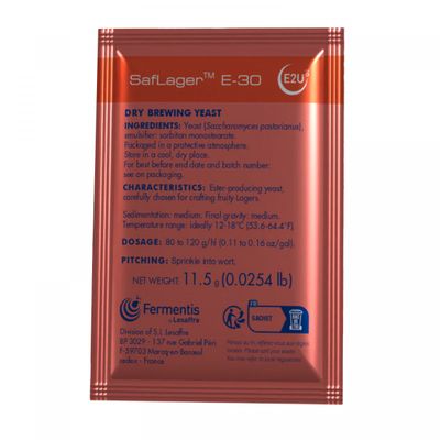 ​Fermentis dried brewing yeast SafLager™ E-30 11.5 g