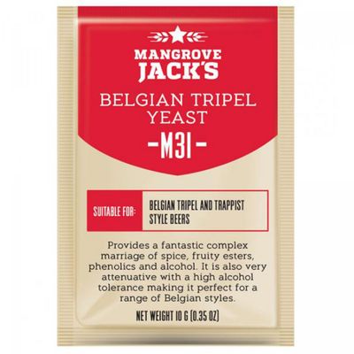 Mangrove Jack&#39;s Craft Series dried brewing yeast Belgian Tripel M31 10 g