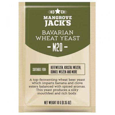 Mangrove Jack&#39;s Craft Series dried brewing yeast Bavarian Wheat M20 10 g