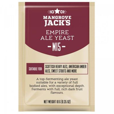 Mangrove Jack&#39;s Craft Series dried brewing yeast Empire Ale M15 10 g