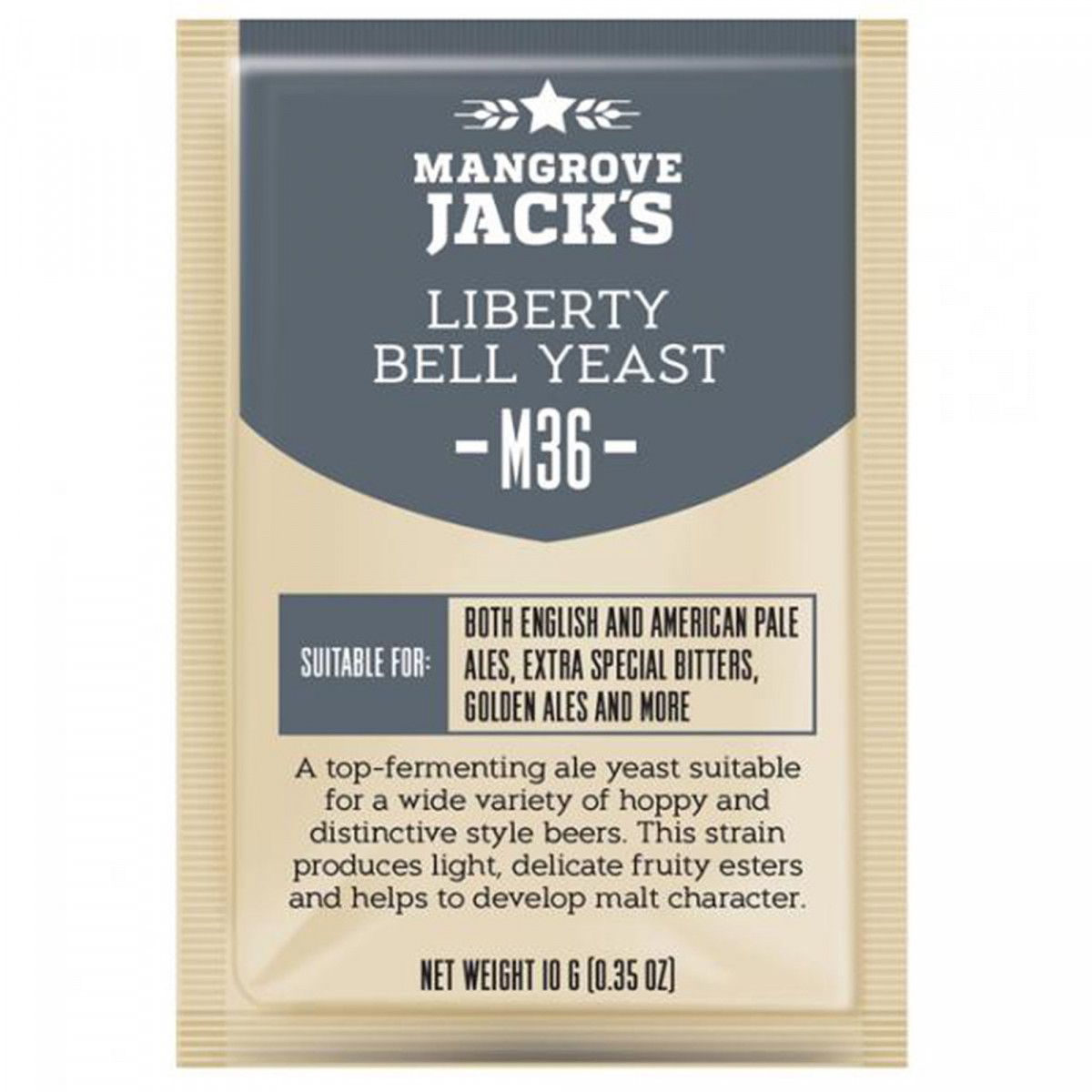 Mangrove Jack&#39;s Craft Series dried brewing yeast Liberty Bell Ale M36 10 g