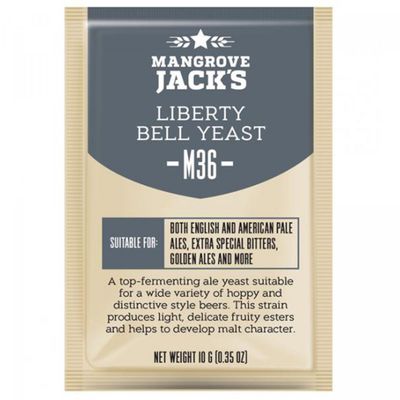 Mangrove Jack&#39;s Craft Series dried brewing yeast Liberty Bell Ale M36 10 g