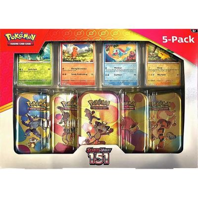 Pokemon 151 Mini Tins (5-Pack)