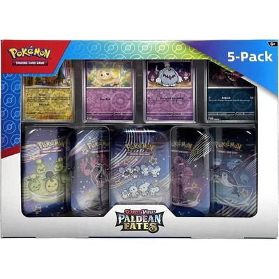 Pokemon Scarlet &amp; Violet Paldean Fates Mini Tin (5-Pack)