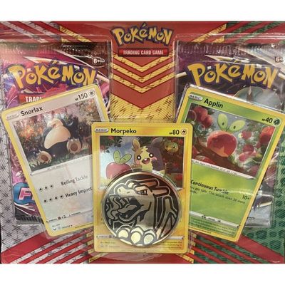 Pokemon Sword &amp; Sheild: Fusion Strike &amp; Chilling Reign 2 Pack Blister with Promo cards and Coin