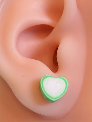 Green Glow Hearts