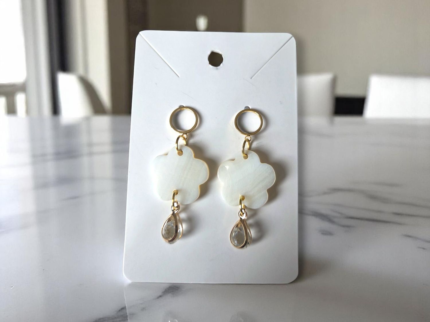 Shell flower dangles