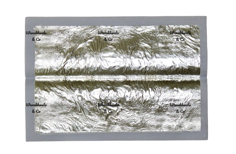 Genuine Edible Silver Leaf Sheets, Set of 30 Leaf , Dimensions 
12 x 17.5 cm 