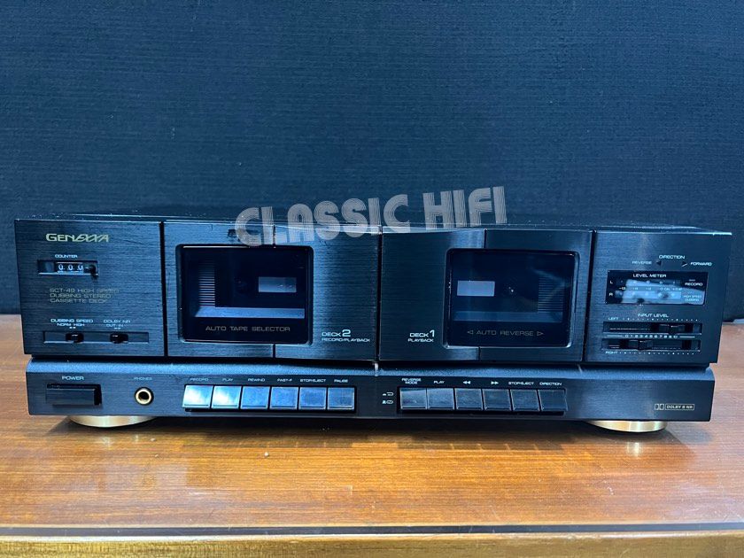 GENEXXA SCT-49 DUAL CASSETTE DECK