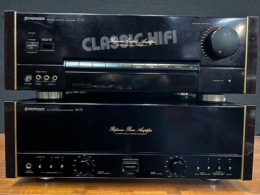 PIONEER C72 & M-72 PRE/POWER AMPS