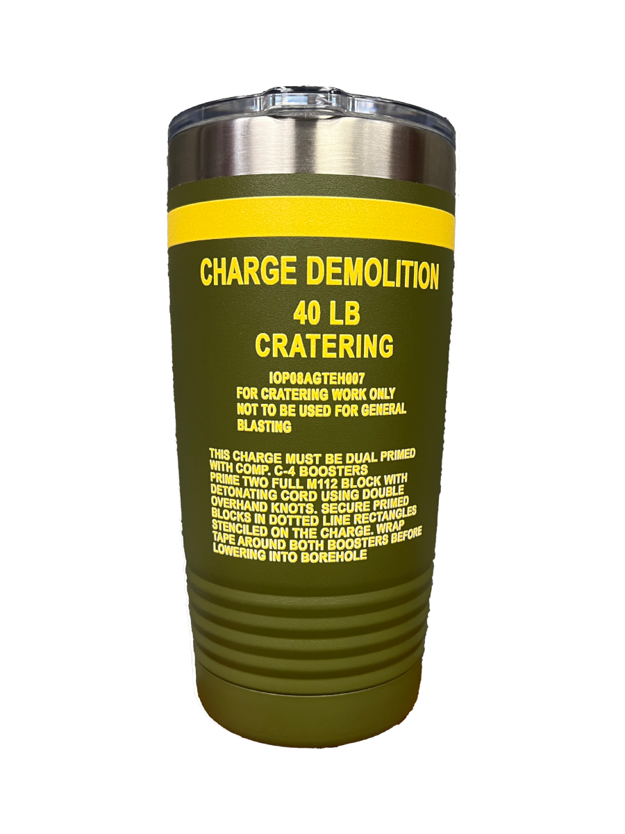 Cratering Charge Tumbler 20oz