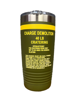 Cratering Charge Tumbler 20oz