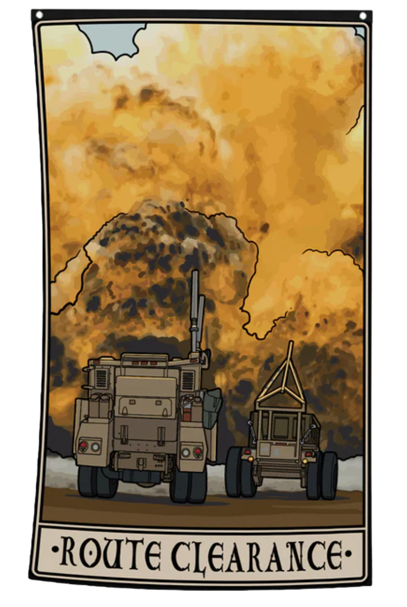 PLD Route Clearance Flag 3'x5'