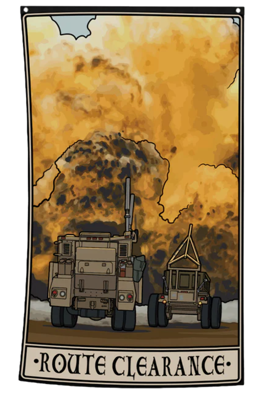 PLD Route Clearance Flag 3'x5'