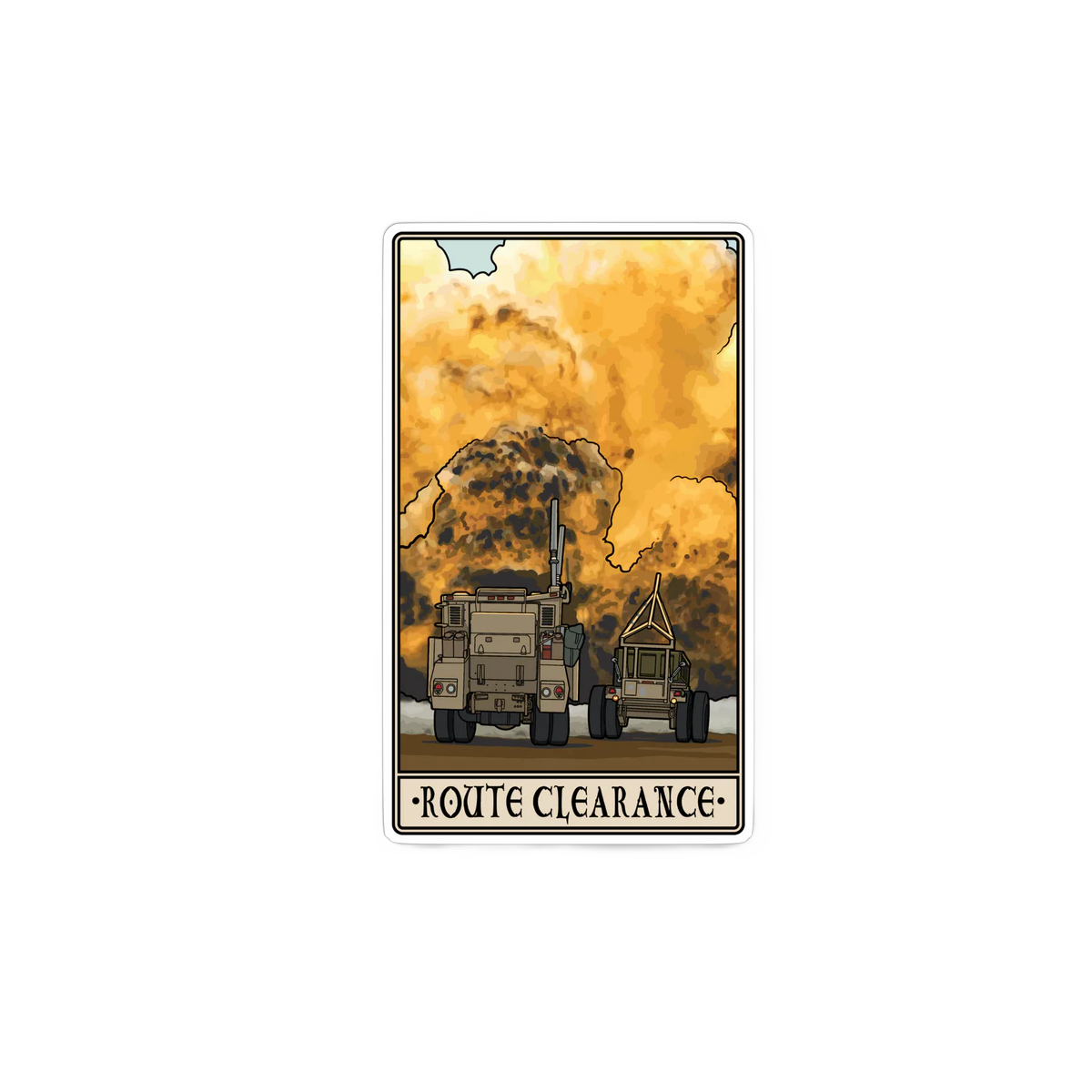 PLD Route Clearance Sticker