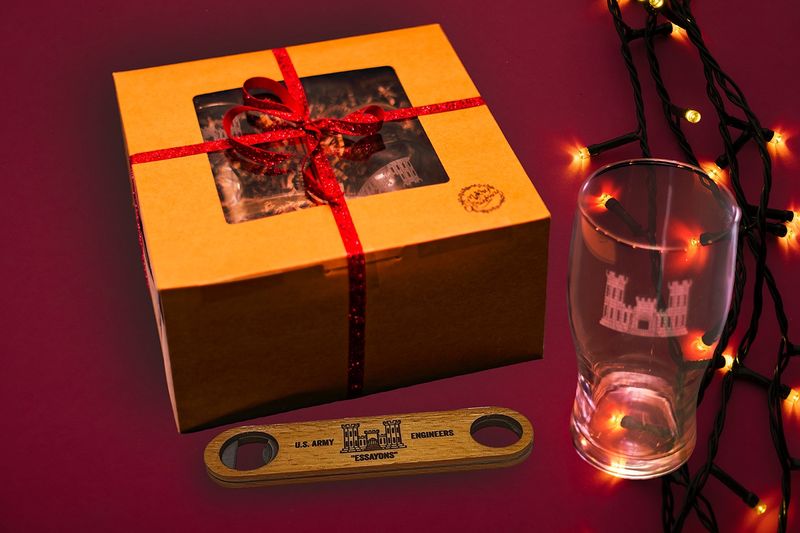 Engineer Castle Glass &amp; Bottle Opener Gift Set