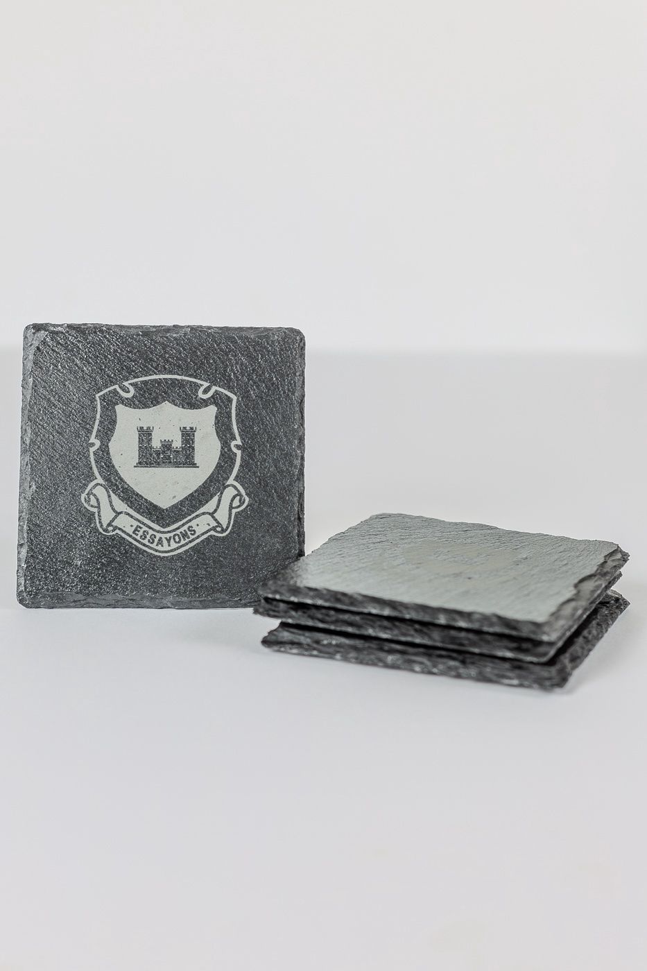 Slate Coaster Set (4) - Regimental Crest