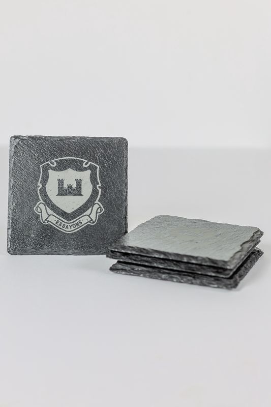 Slate Coaster Set (4) - Regimental Crest