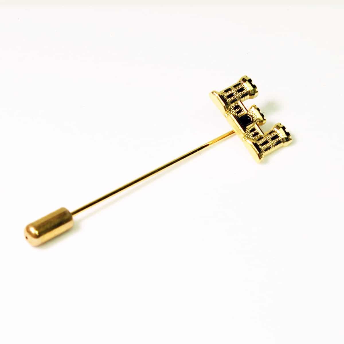 Gold Castle Stick Pin